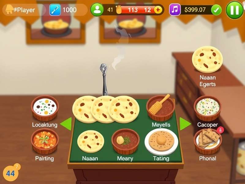Naan Supreme Guru gameplay screenshot showing naan preparation